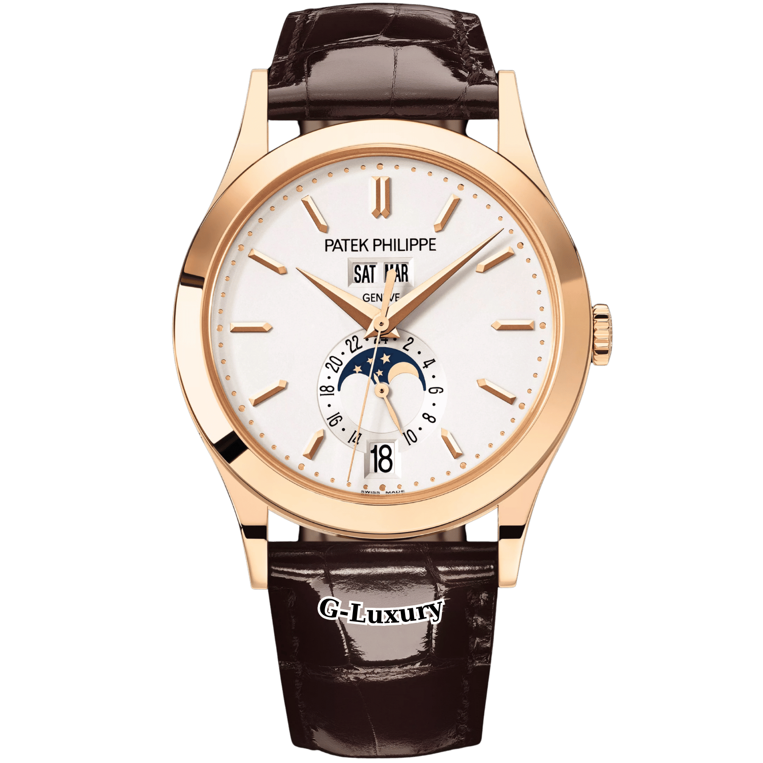 Patek Philippe Complications Annual Calendar Moonphase 38.5mm Ref. 5396R-011 – White Dial