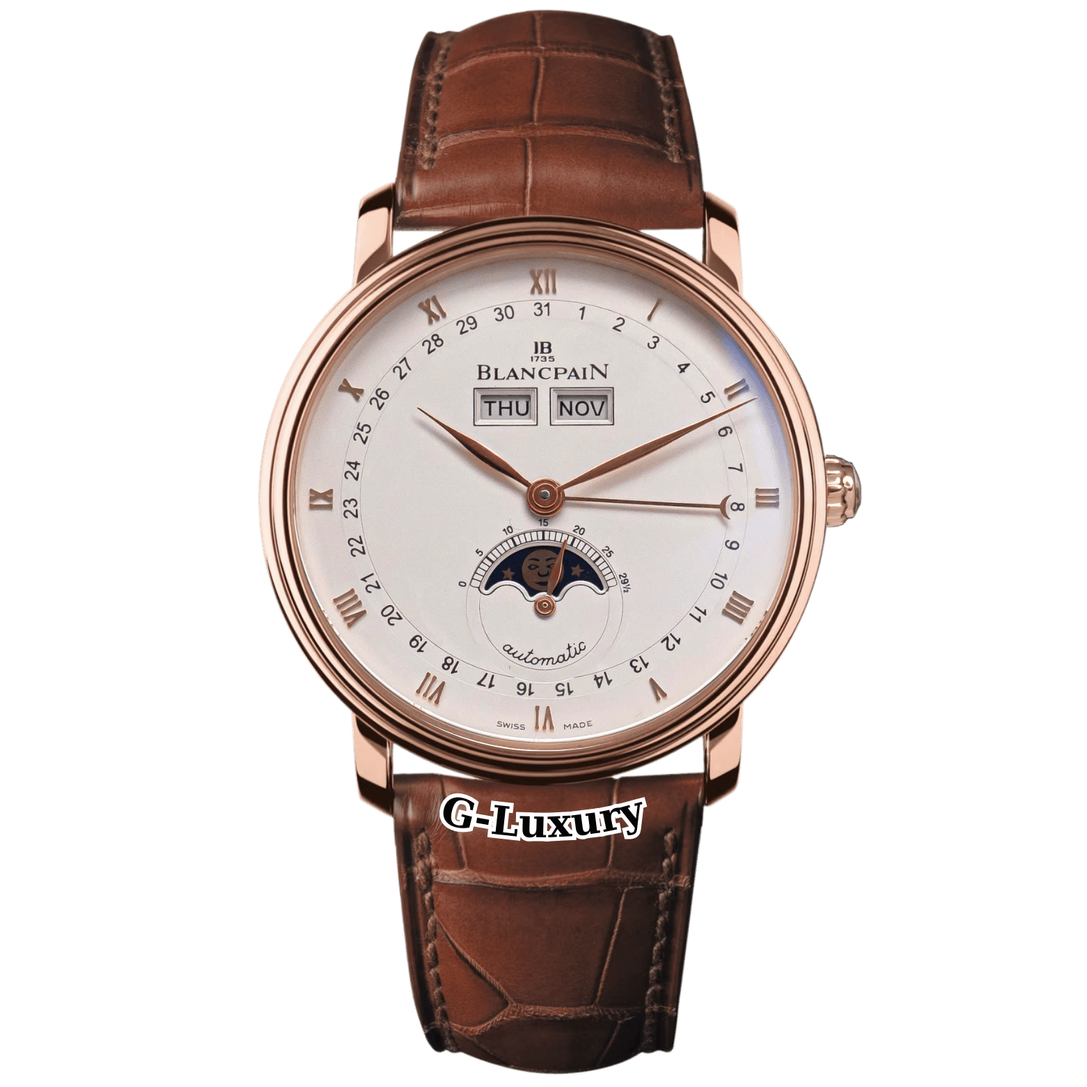 Blancpain Villeret Quantième Complet Rose Gold 38mm 6263-3642-55B