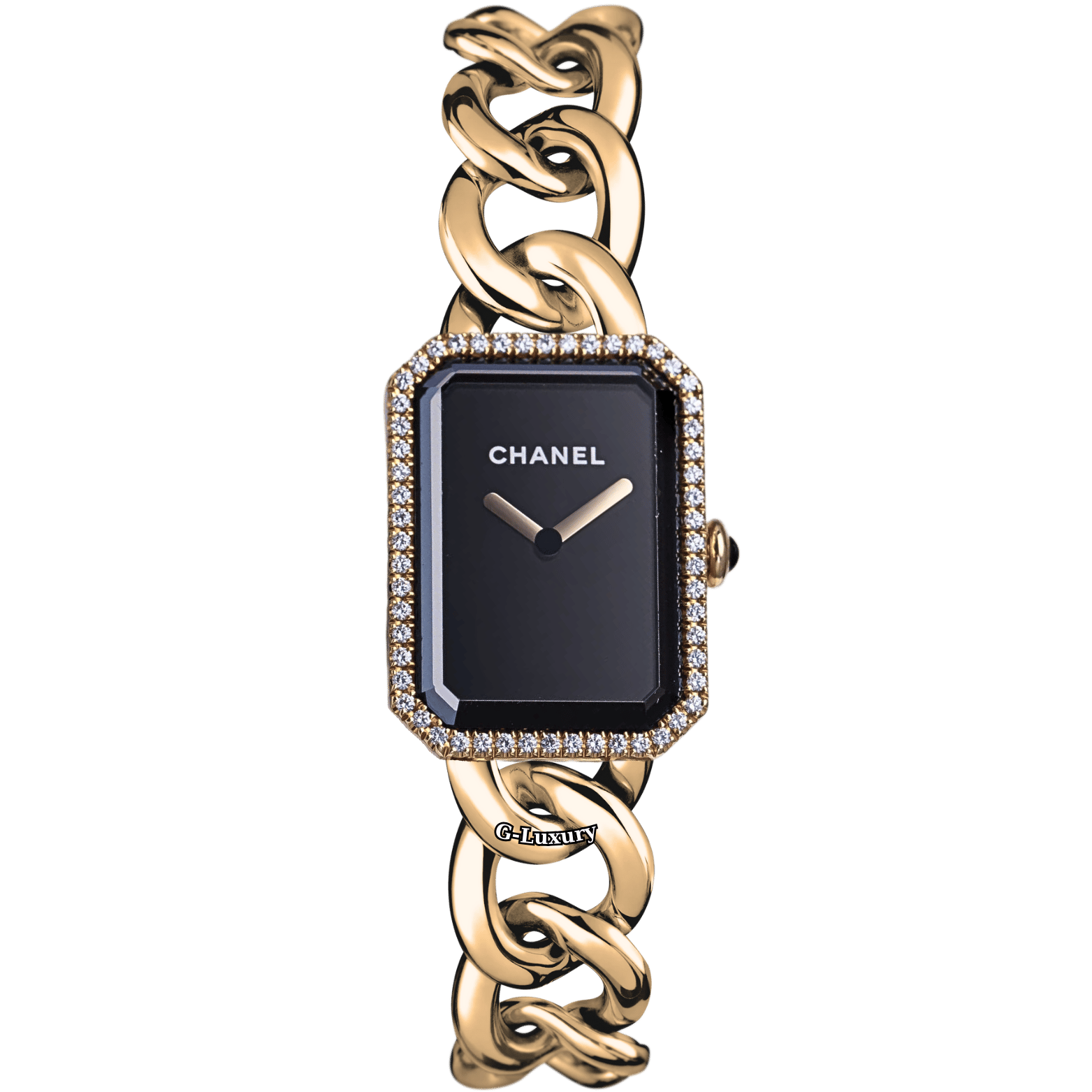 Chanel Première H3259 Black Dial Ladies Watch Size 28mm x 20mm