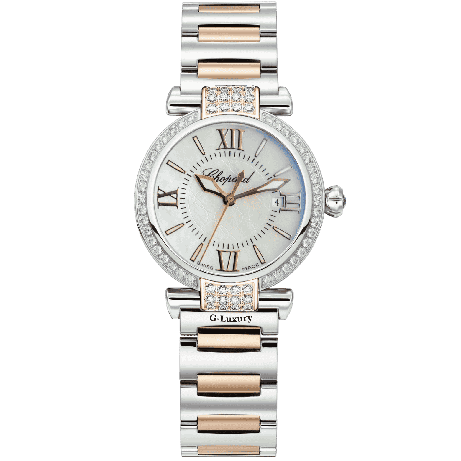 Đồng hồ Chopard Imperiale Mother of Pearl Dial Steel and 18kt Rose Gold 388541-6002