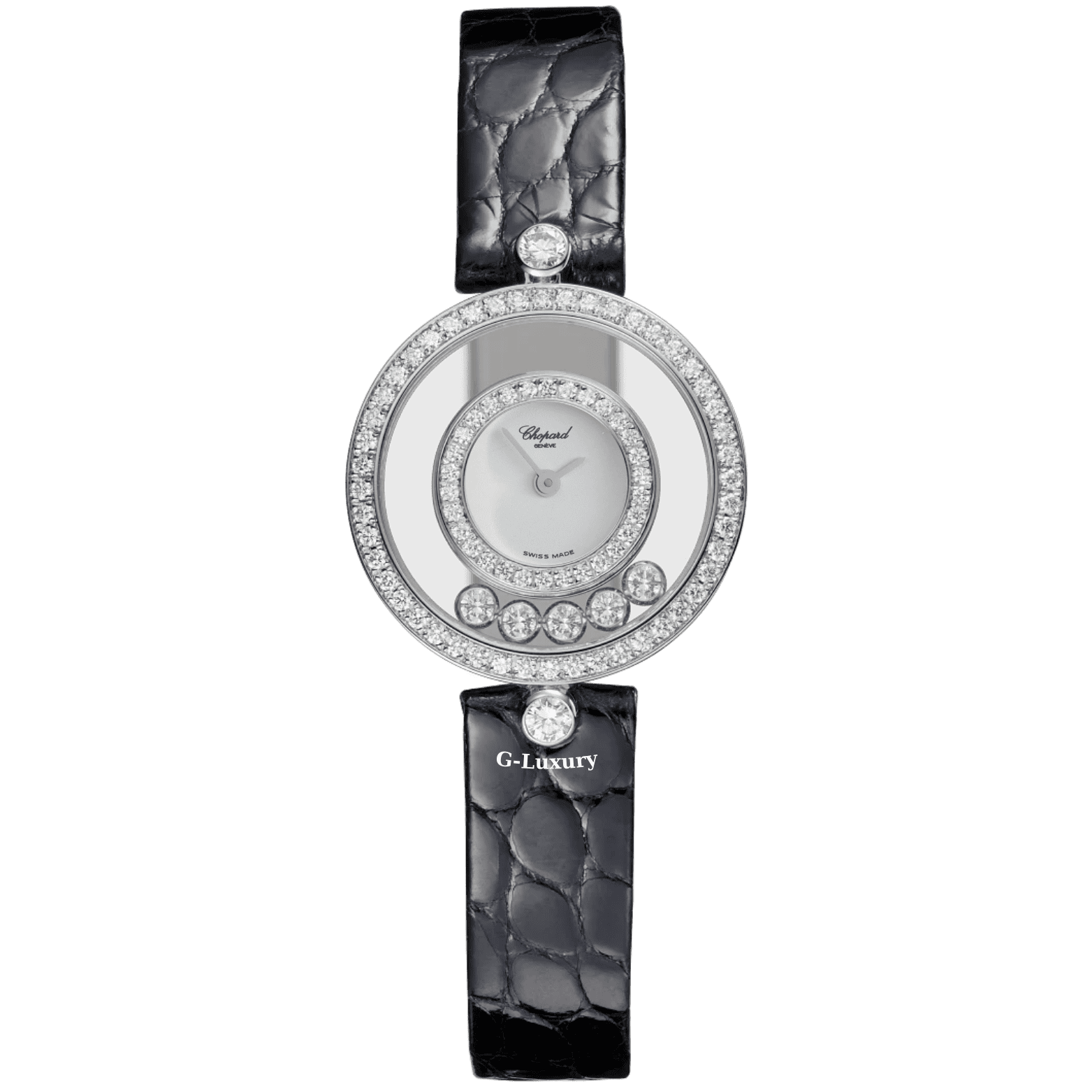 Đồng hồ chopard happy diamonds vàng trắng 939586-4097