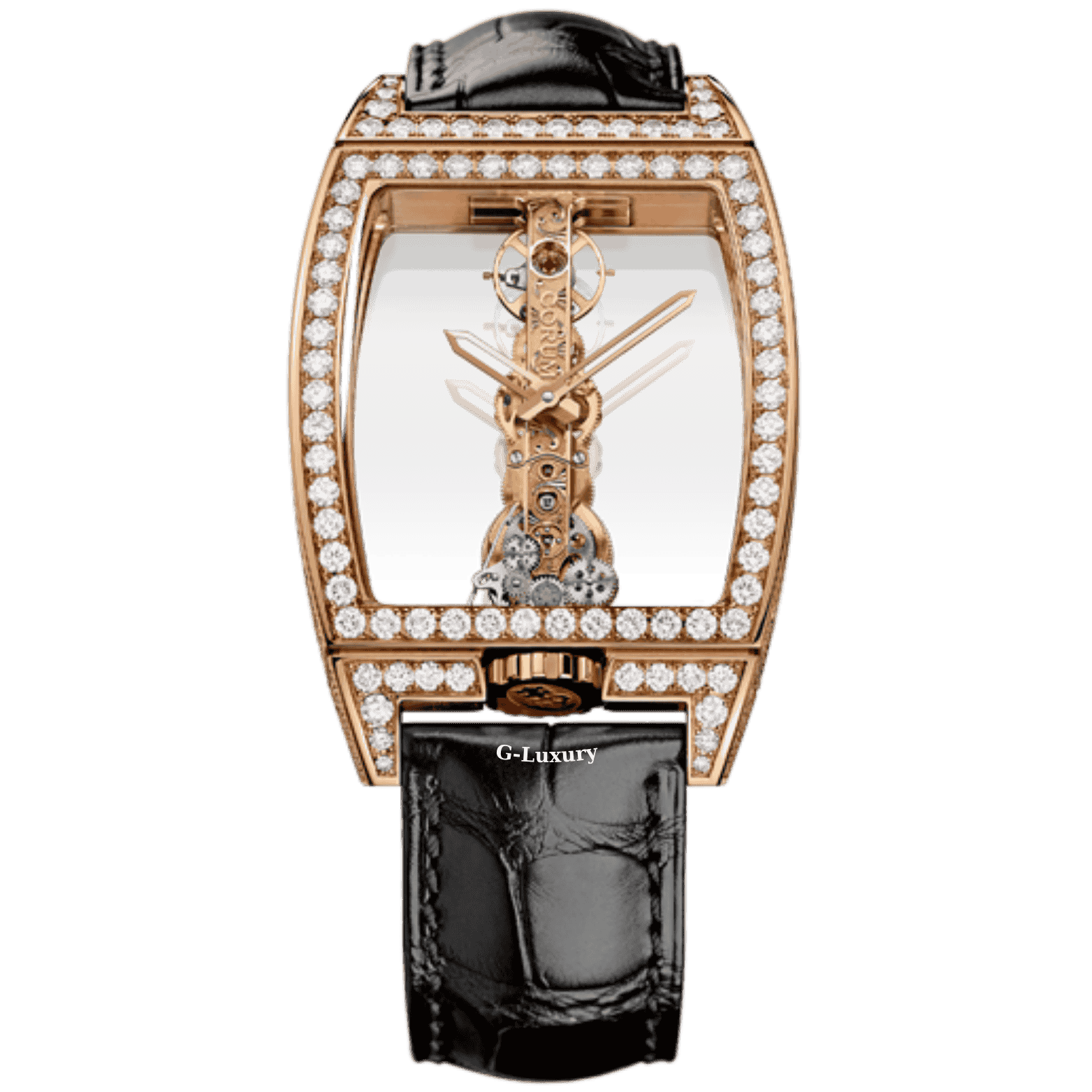 Corum Golden Bridge Classic Rose Gold Full Diamonds 05.0083/B