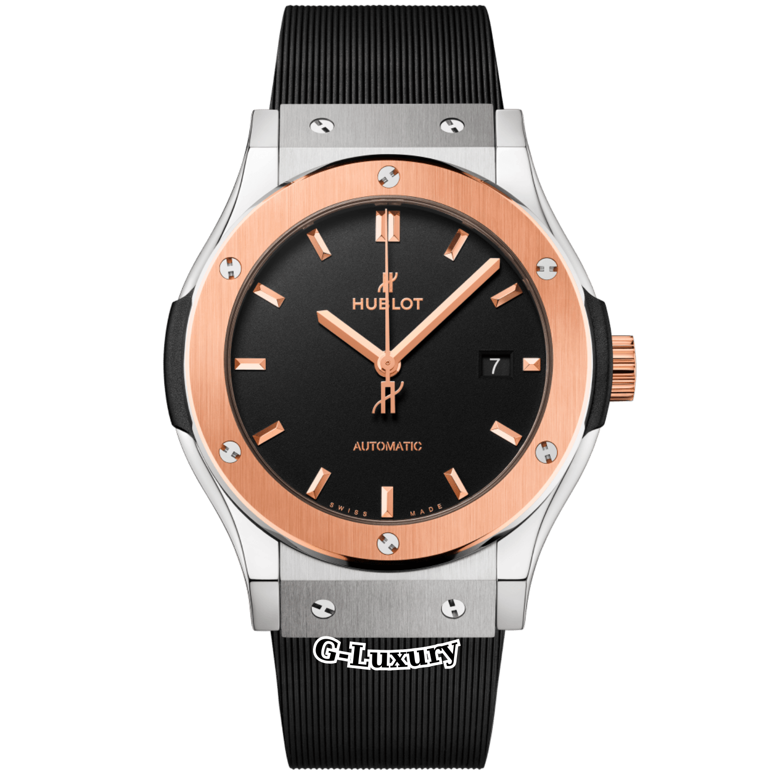 Hublot Classic Fusion Titanium King Gold 42mm 542.NO.1181.RX Black Dial