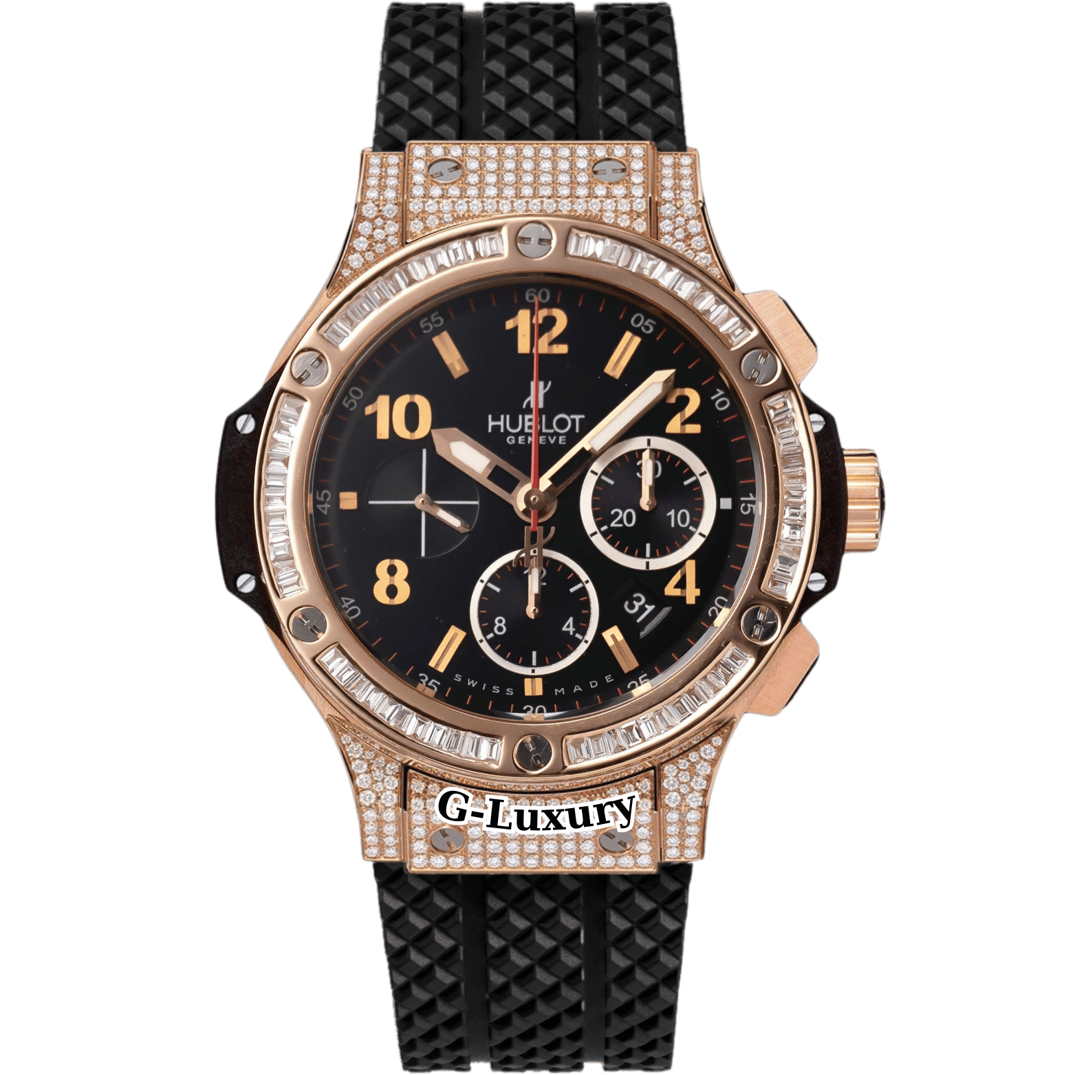Hublot Big Bang King Gold 44mm 301.PX.130.RX Custom Diamonds
