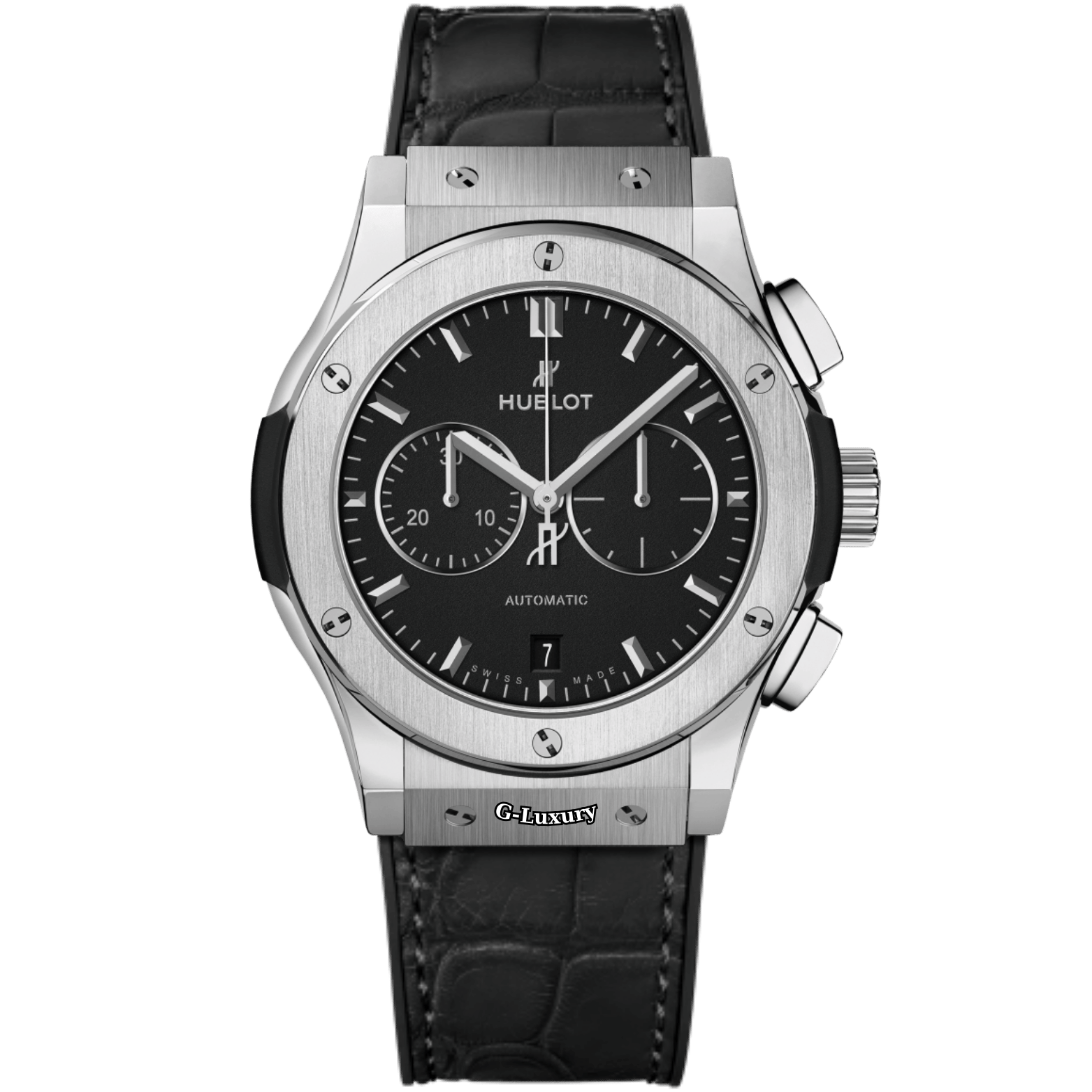 Hublot Classic Fusion Chronograph Titanium 45mm 521.NX.1171.LR Black Dial