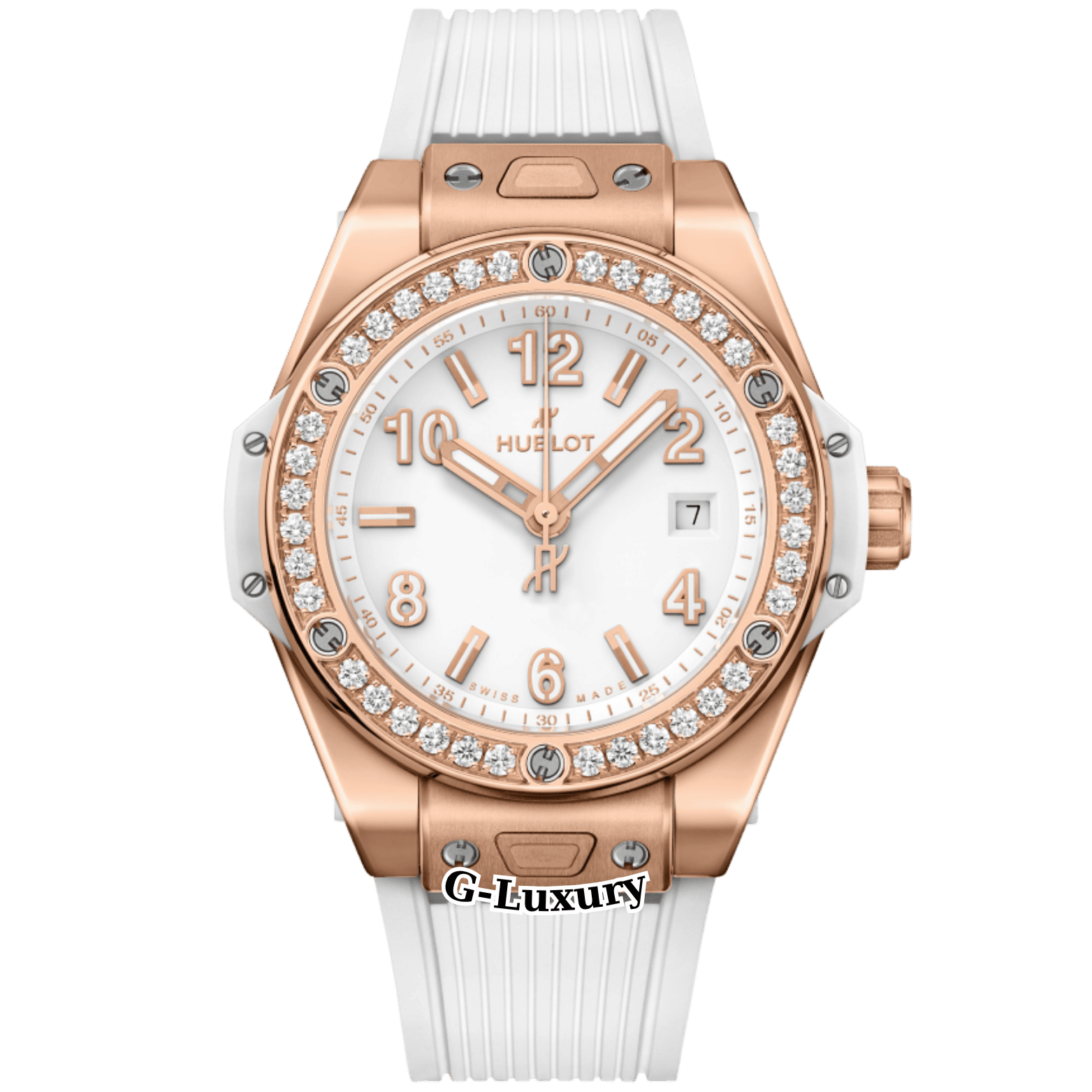 Hublot Big Bang One Click King Gold White Diamonds 33mm Ref.  485.OE.2080.RW.1204