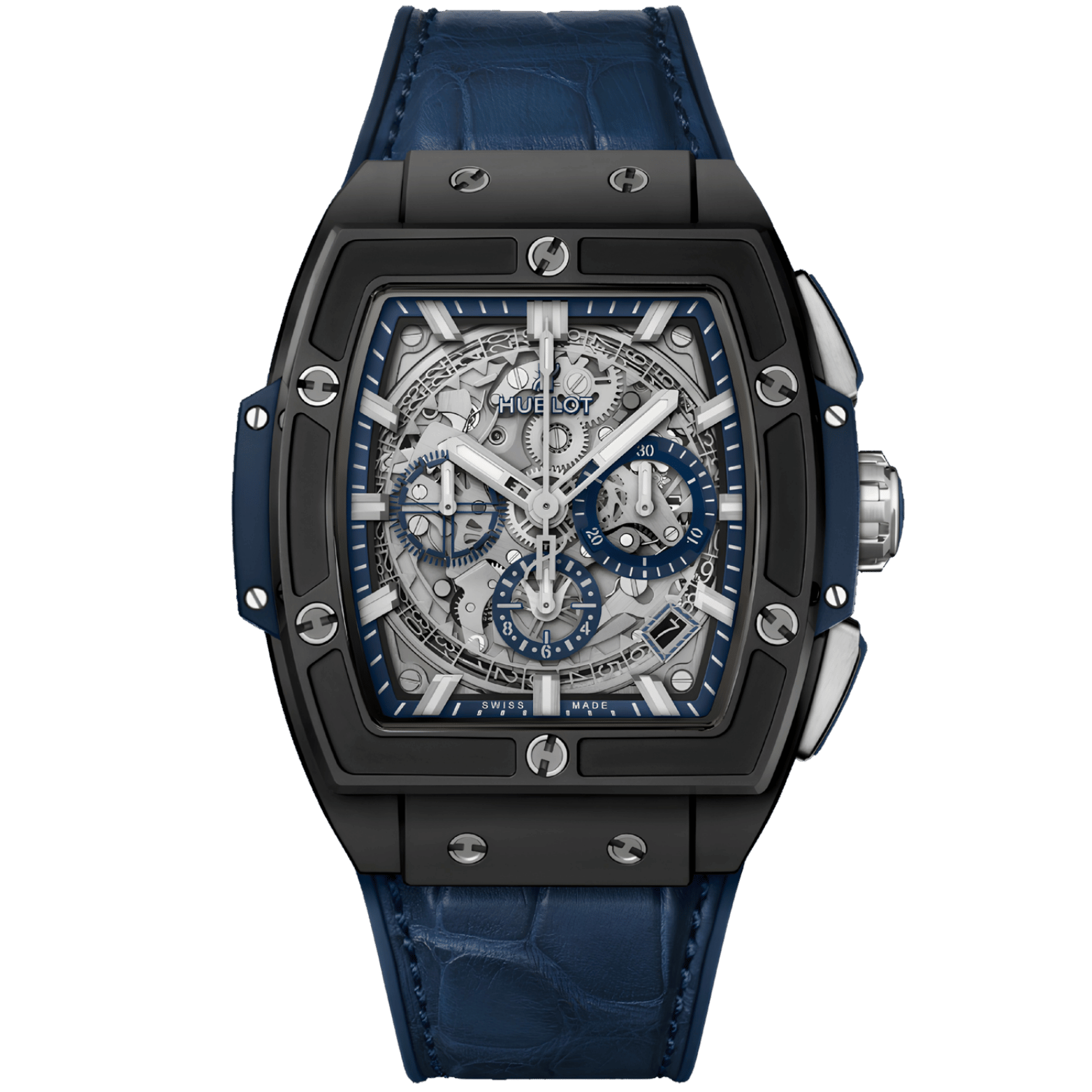Hublot Spirit of Big Bang Ceramic Blue 42mm Ref. 641.CI.7170.LR – Skeleton Dial