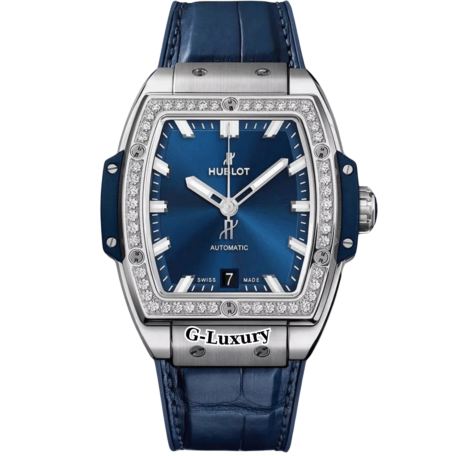 Hublot Spirit of Big Bang Titanium Diamonds 39mm Ref. 665.NX.7170.LR.1204 – Blue Sunray Dial