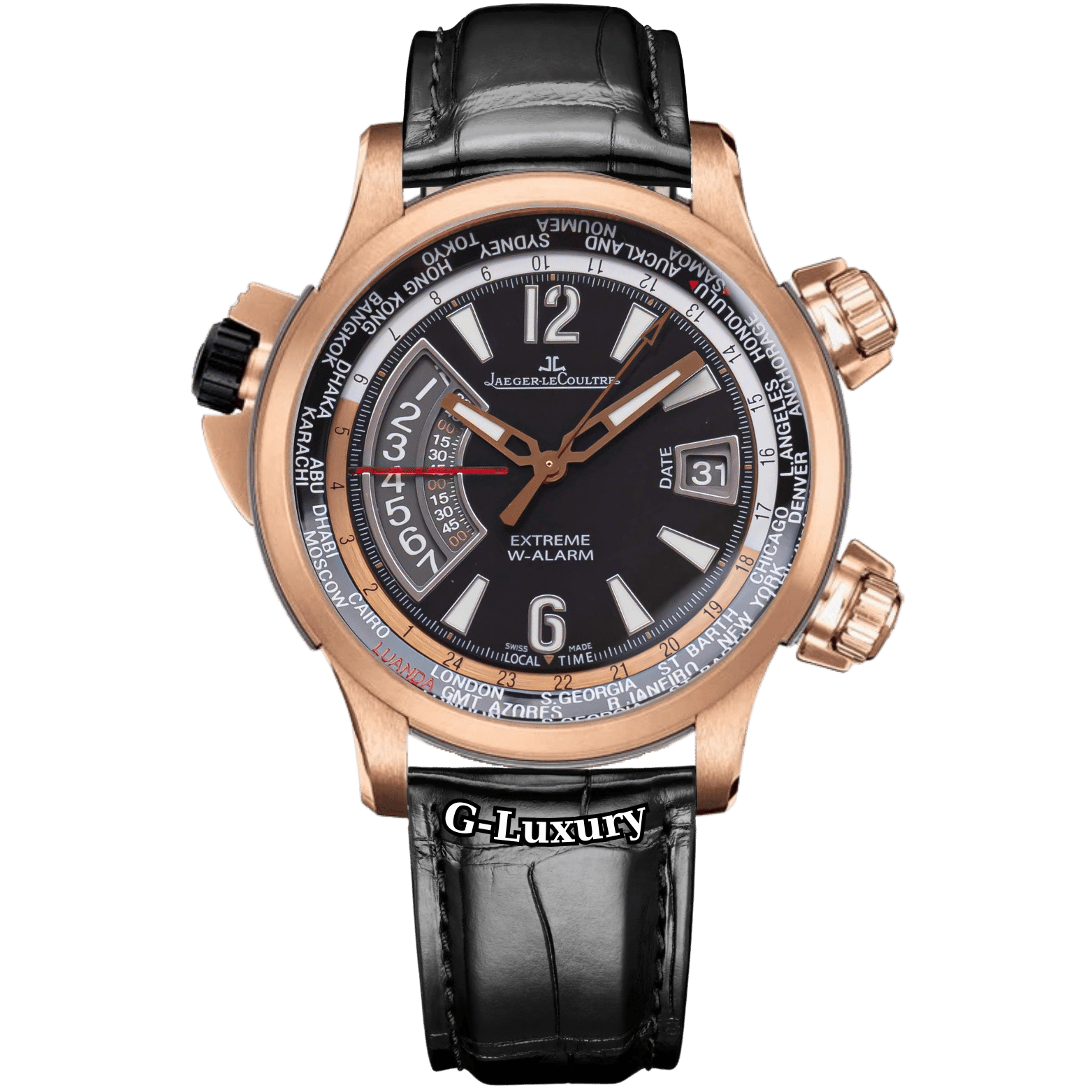 Jaeger-LeCoultre Master Compressor Extreme W-Alarm 46mm Valentino Rossi 18K Rose Gold 150.2.42