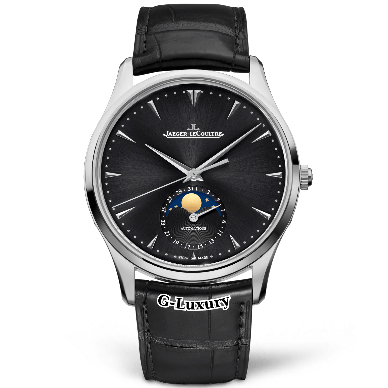 Jaeger-LeCoultre Master Ultra Thin Moon 39mm Q1368470 Black Dial