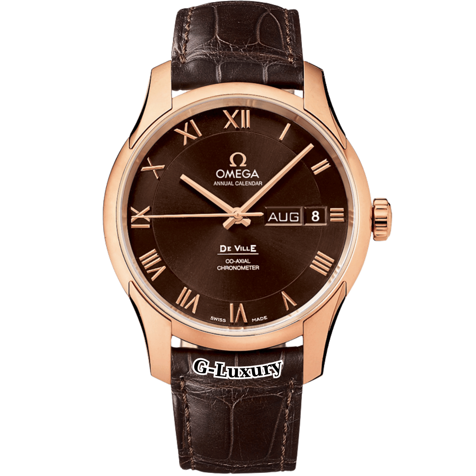 Omega De Ville Co-Axial Annual Calendar 41mm Rose Gold – Ref. 431.53.41.22.13.001 – Brown Dial