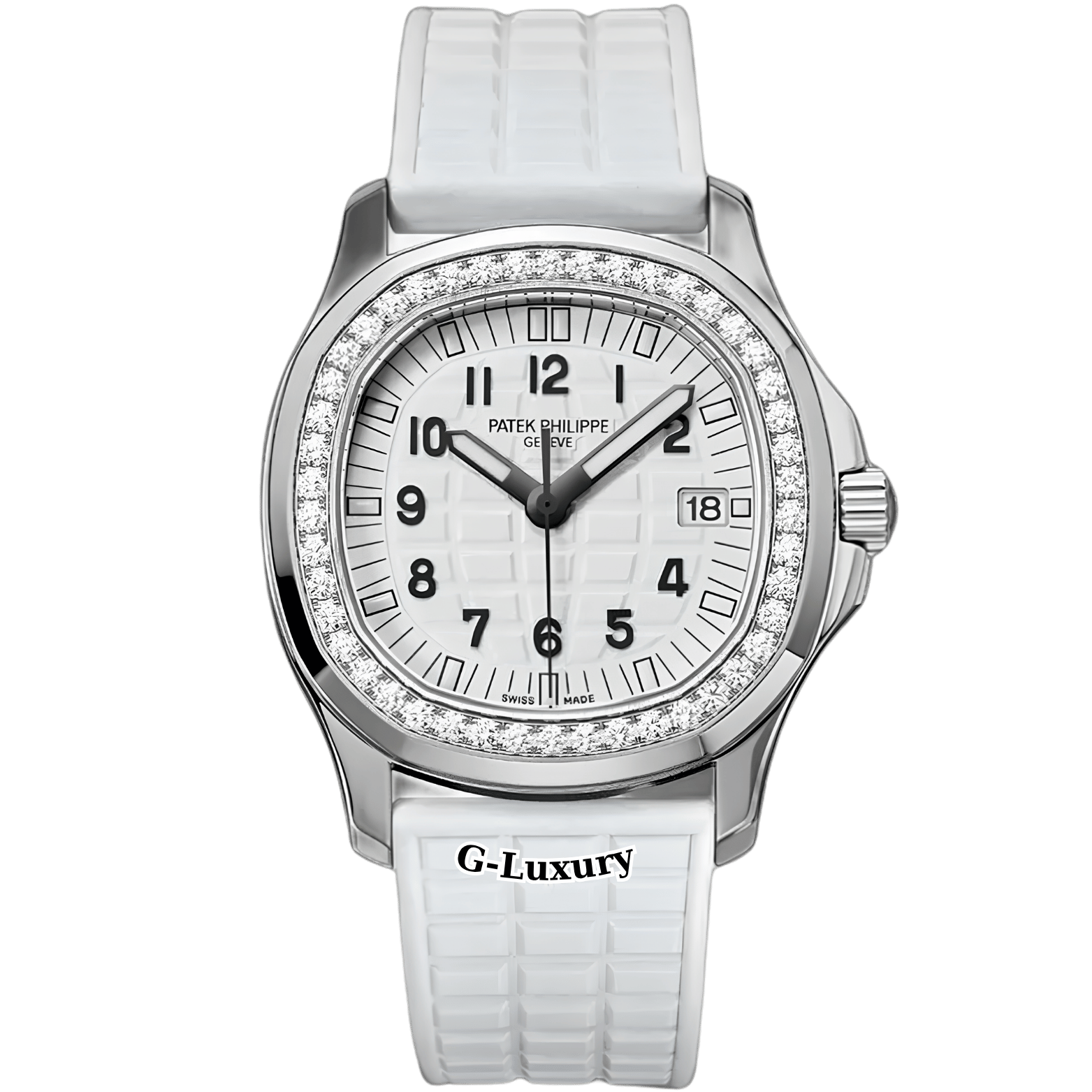 Patek Philippe Aquanaut Luce 35.6mm Ref. 5067A-024 – White Dial Diamond Bezel