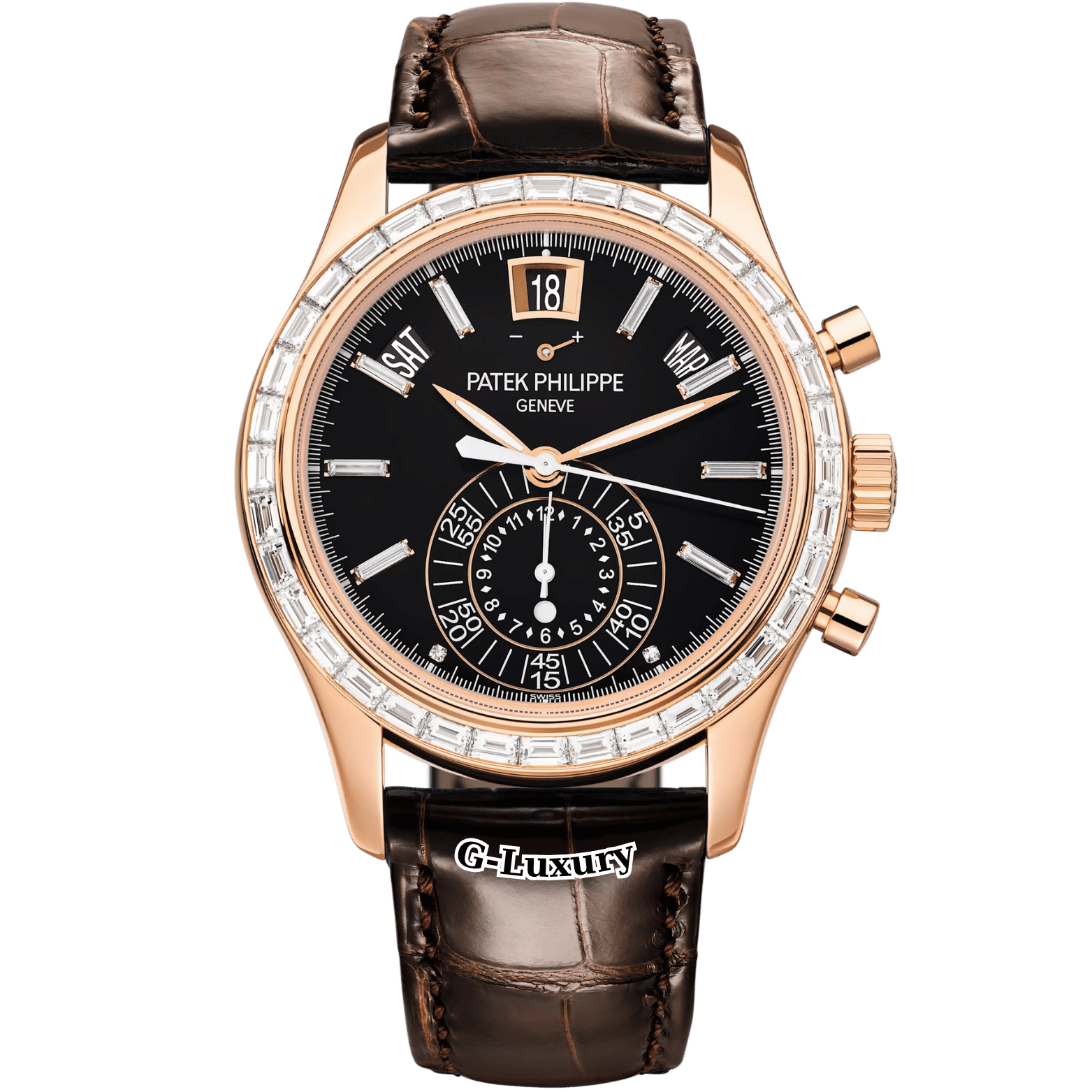 Patek Philippe Complications Rose Gold Annual Calendar Chronograph 5961R