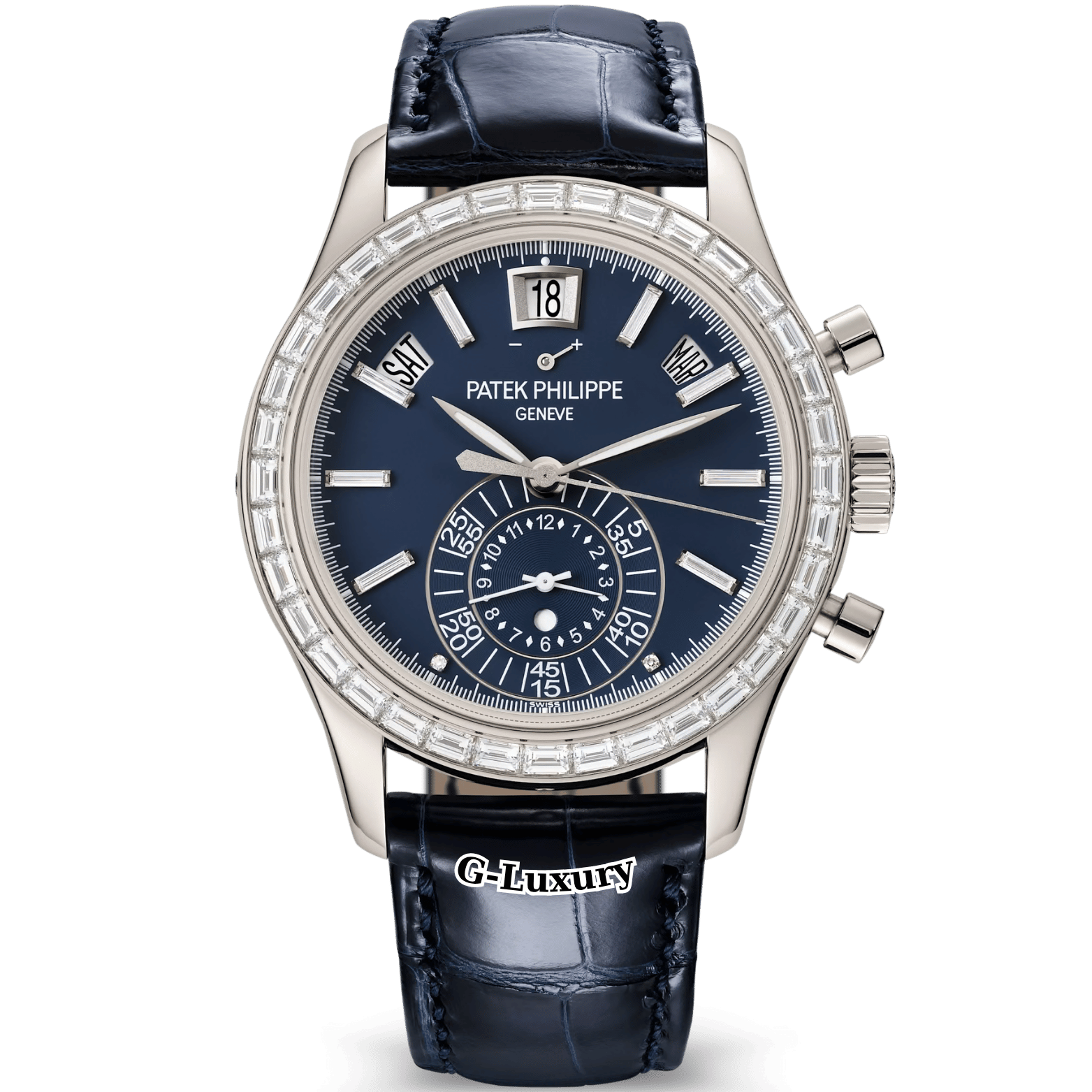 Patek Philippe Complications Chronograph Annual Calendar 40.5mm – Ref. 5961P-001 – Blue Opaline Dial