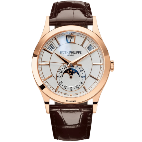 Patek Philippe Complications 40mm 5205R-001 Annual Calendar Moonphase White