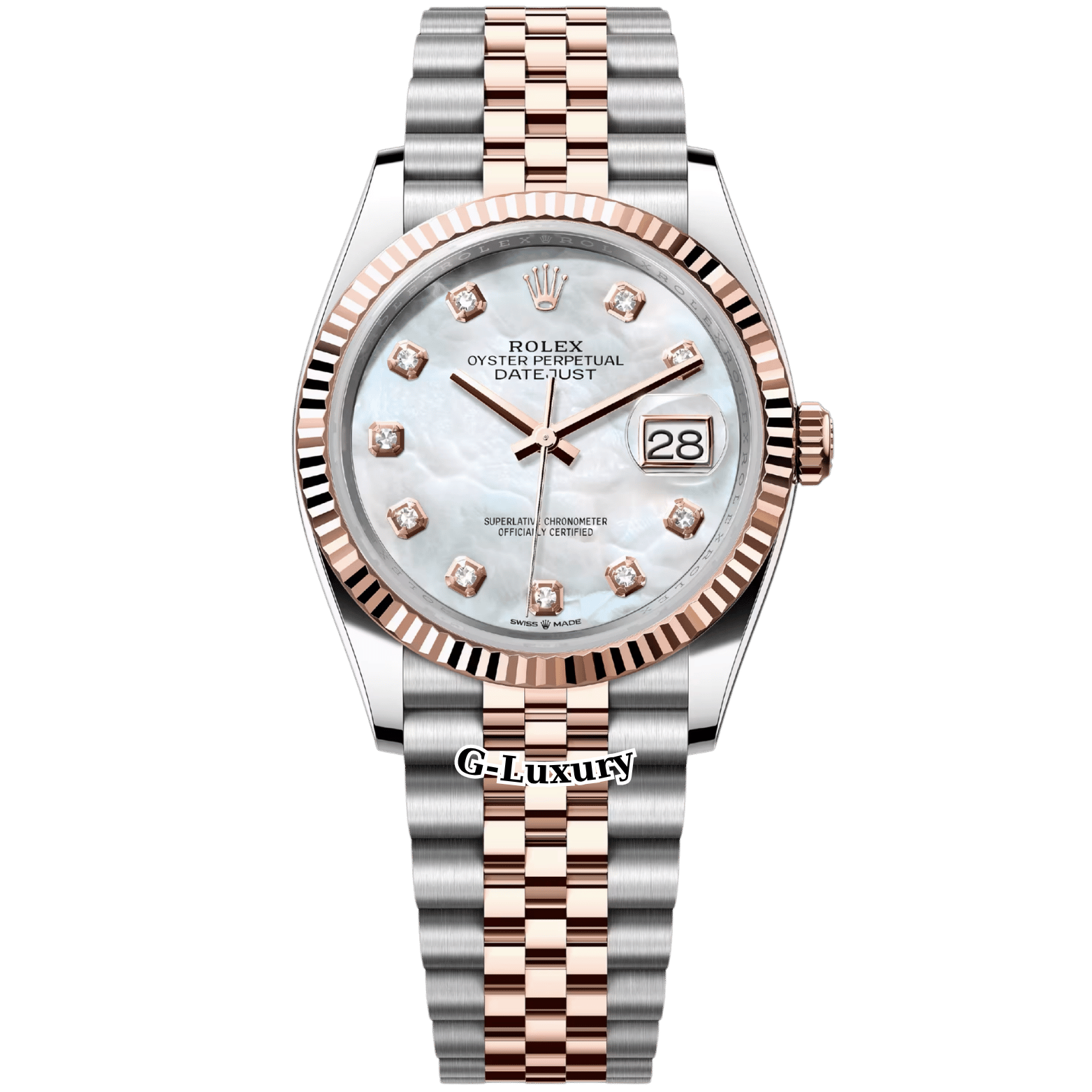 Rolex Oyster Perpetual Datejust 36mm 126231 White Mother of Pearl Diamond Dial