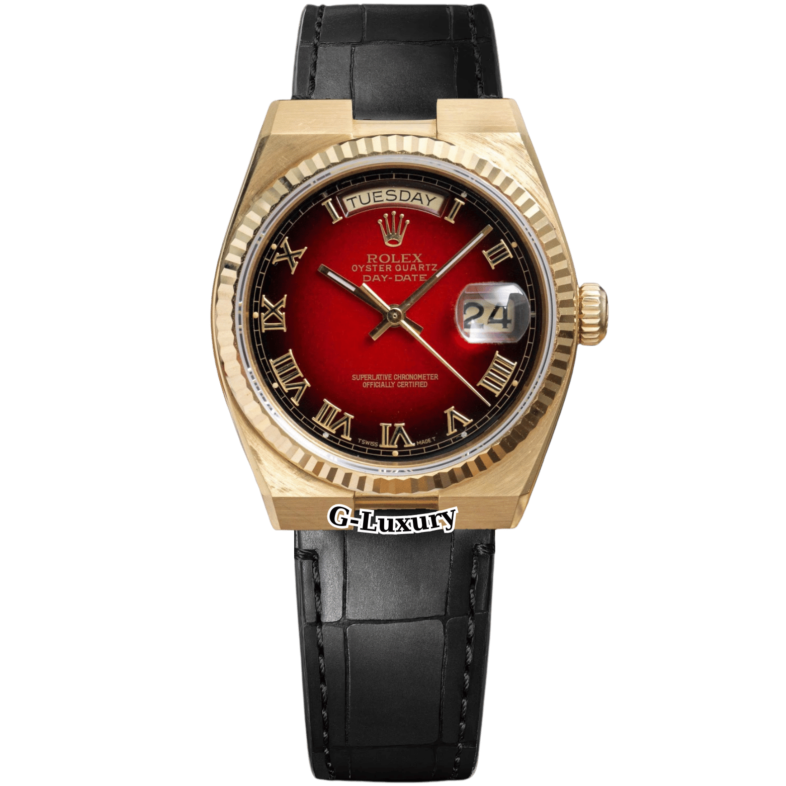 Rolex Oysterquartz Day-Date Ref. 19018 18k Gold Ombre Dial