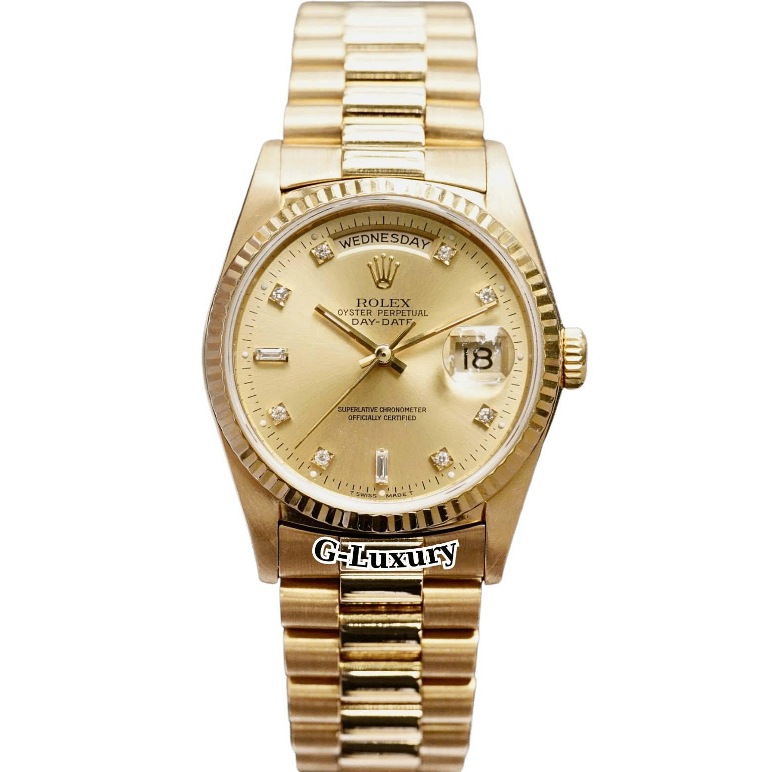 Rolex Oyster Perpetual Day-Date 36mm 18238 Champagne Dial