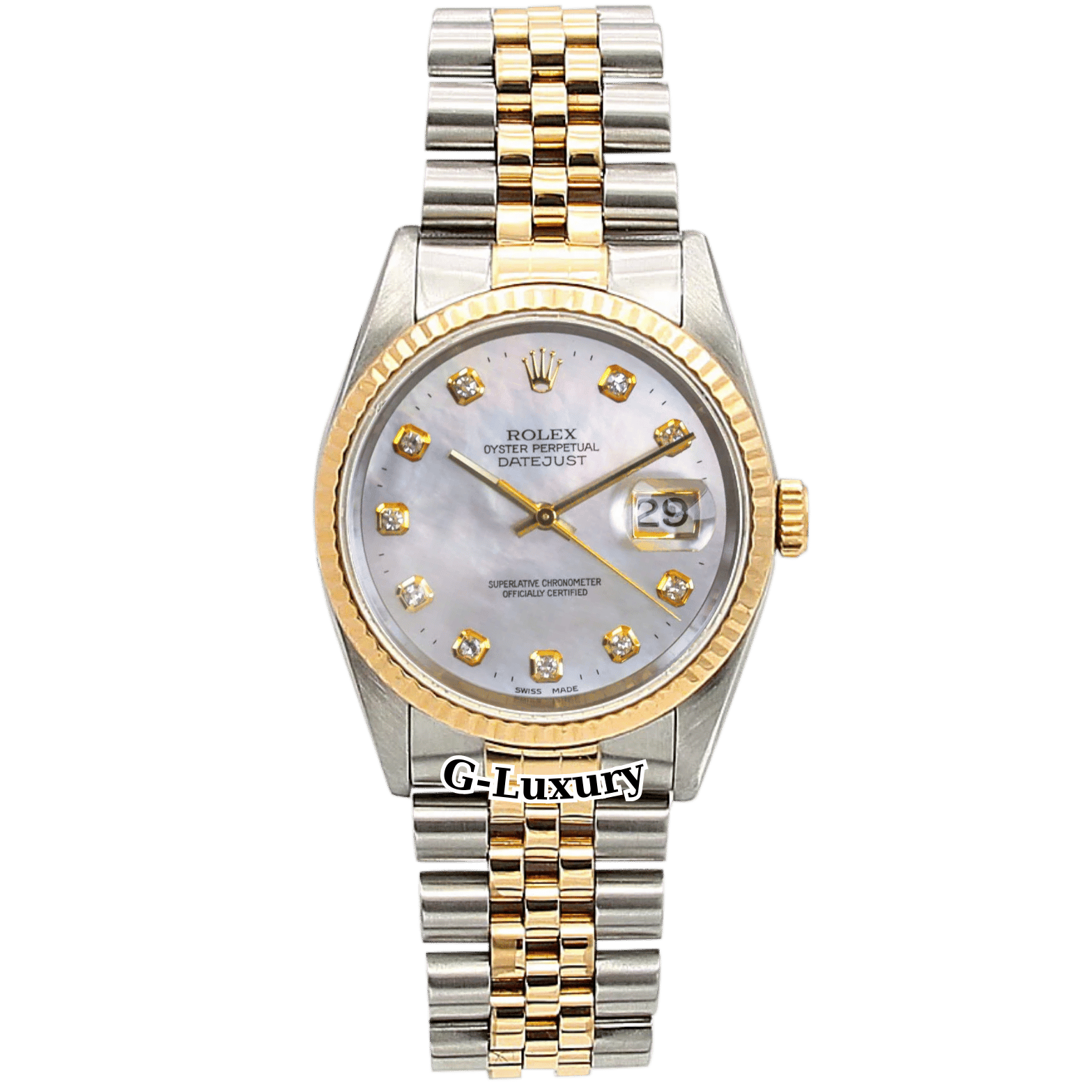 Rolex Oyster Perpetual Datejust 36mm 16233 MOP Dial