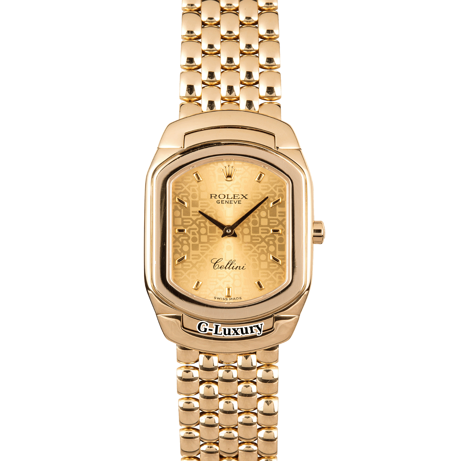 Rolex Cellini Cellissima 18k Yellow Gold Champagne Dial Ladies Ref 6633