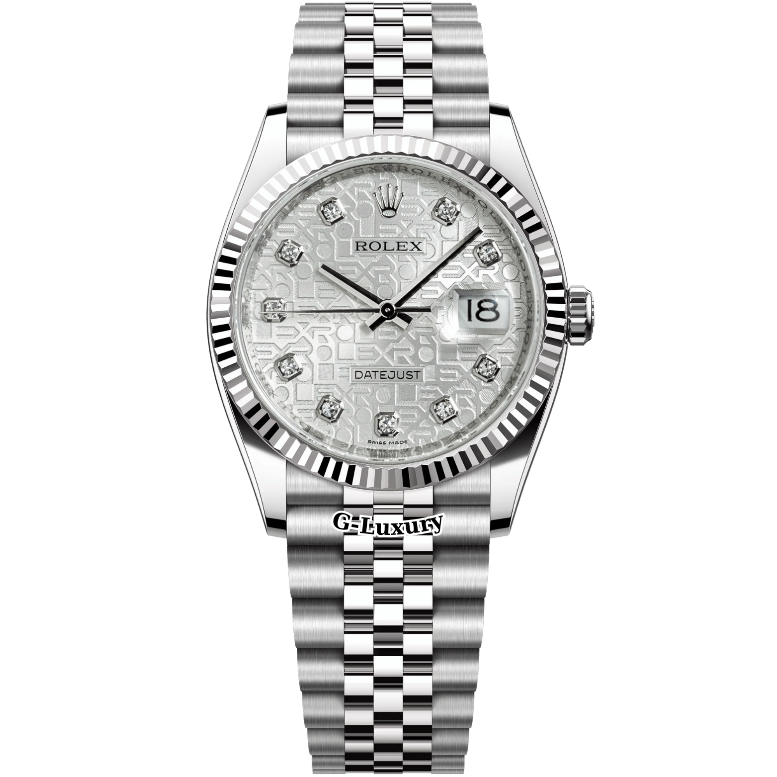 Rolex Oyster Perpetual Datejust 36mm 116234 vi tính trắng