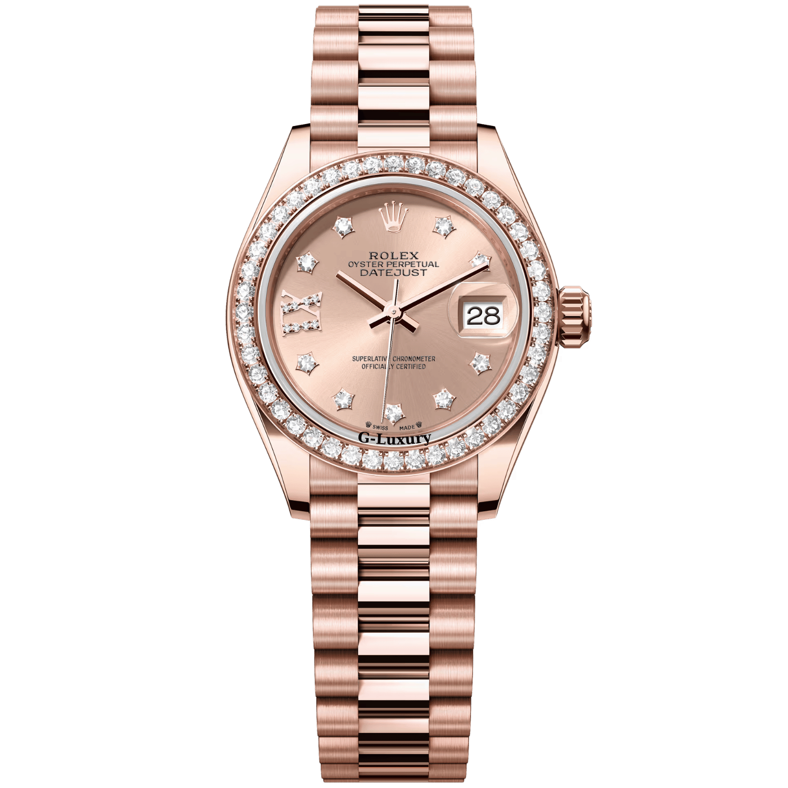 Rolex Oyster Perpetual Lady-Datejust 28mm 279135RBR Mặt số màu hoa hồng