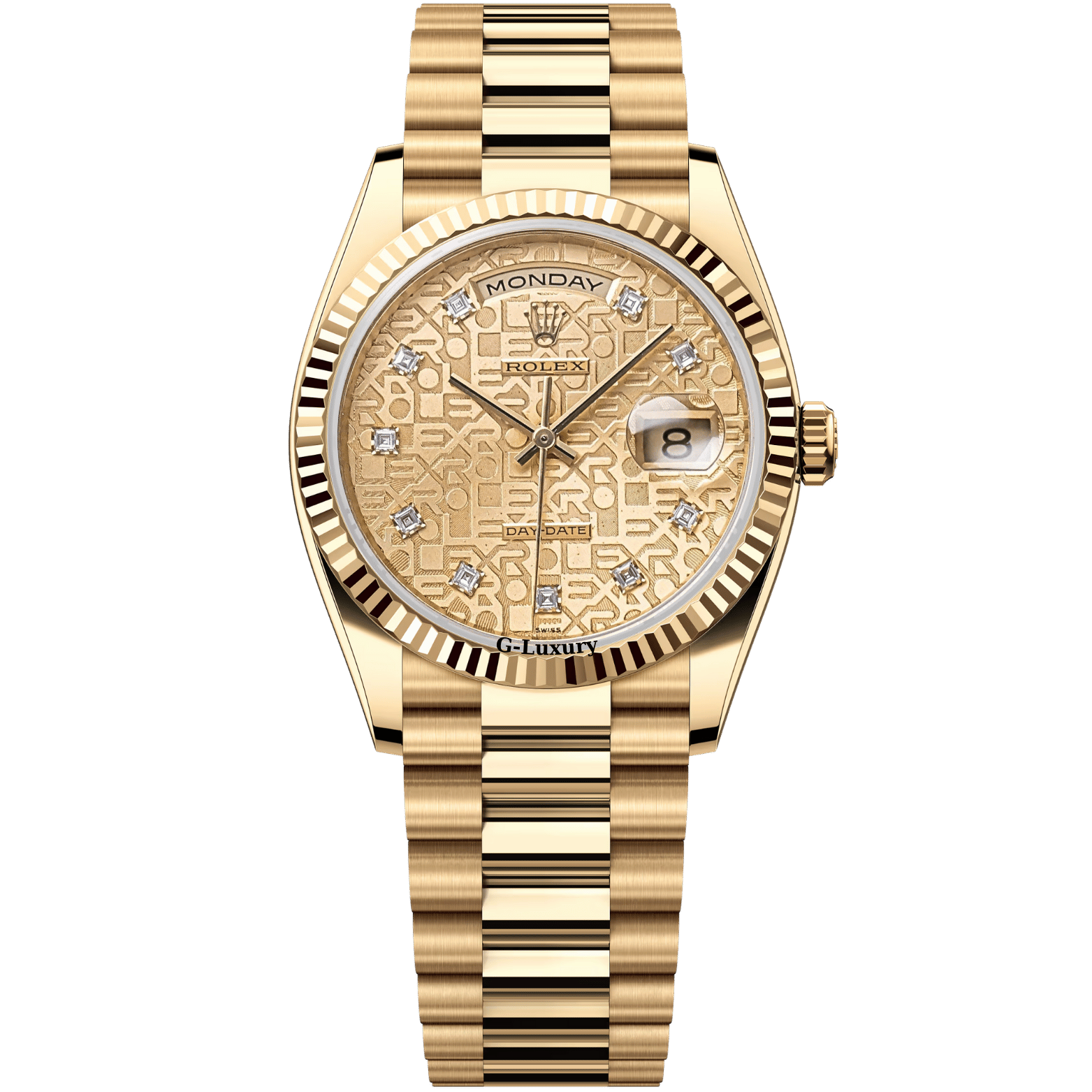 Rolex Oyster Perpetual Day-Date 36mm 18238 Mặt số Vi Tính