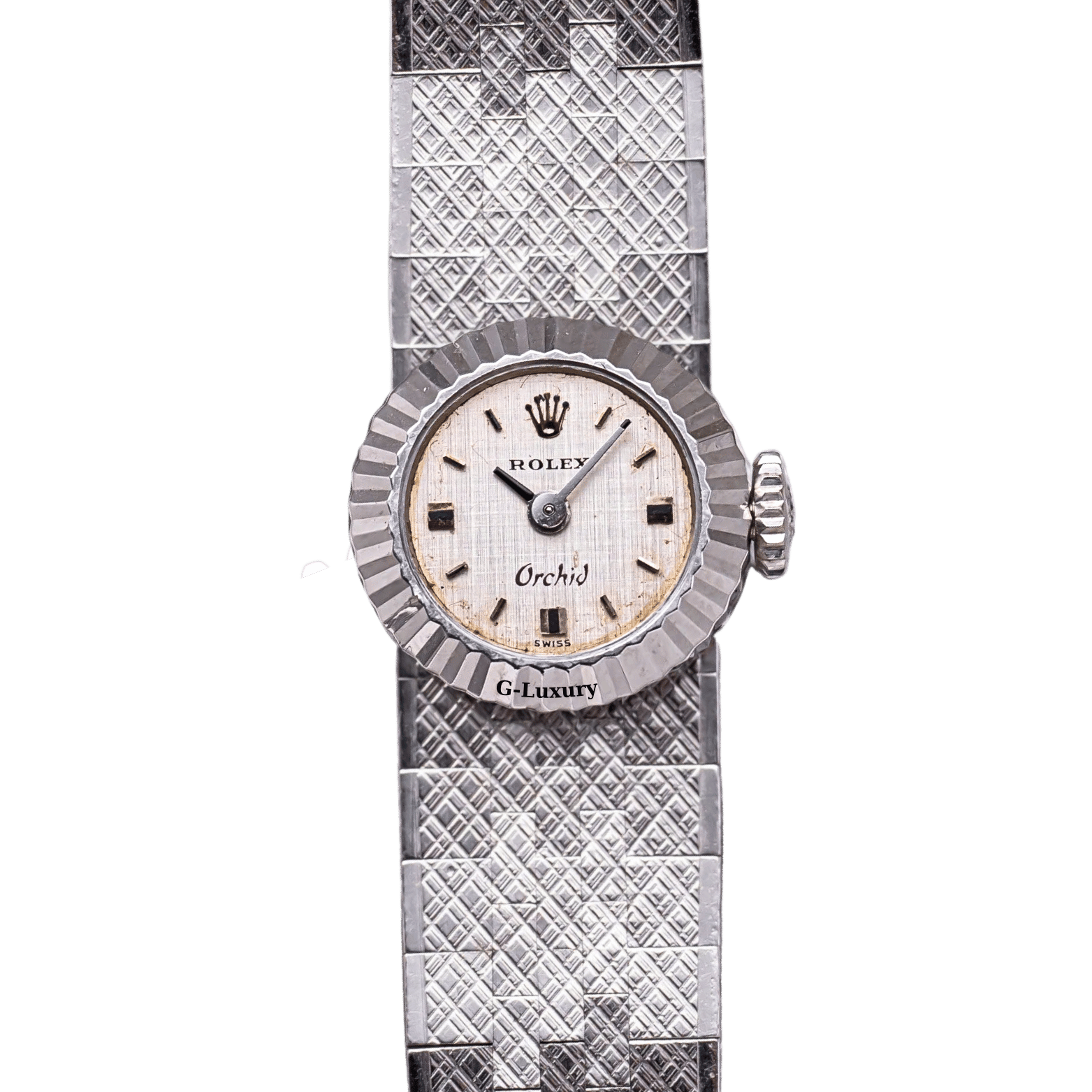 Rolex 18K White Gold Orchid 