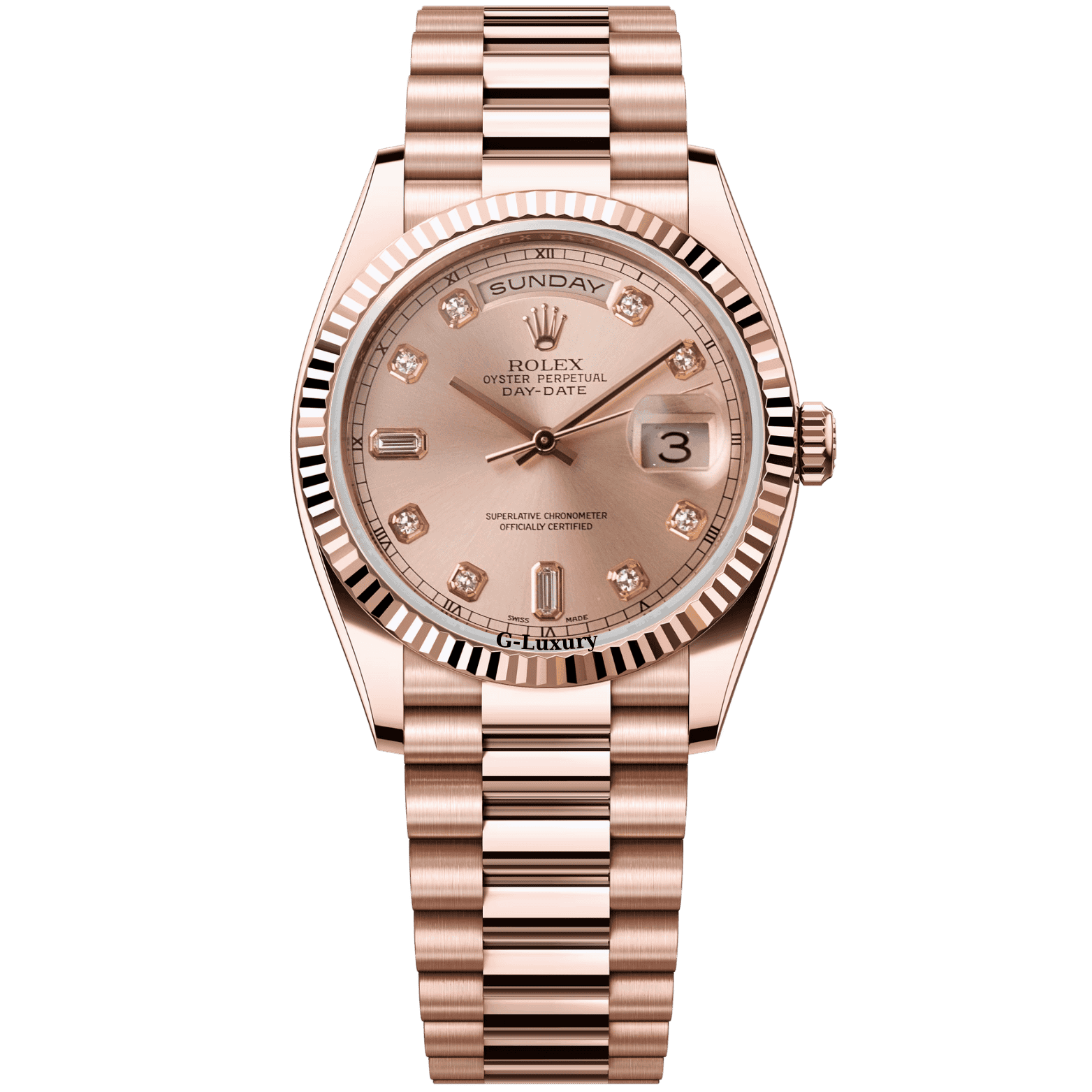 Rolex Oyster Perpetual Day-Date 36mm Ref 118235 Sundust Dial