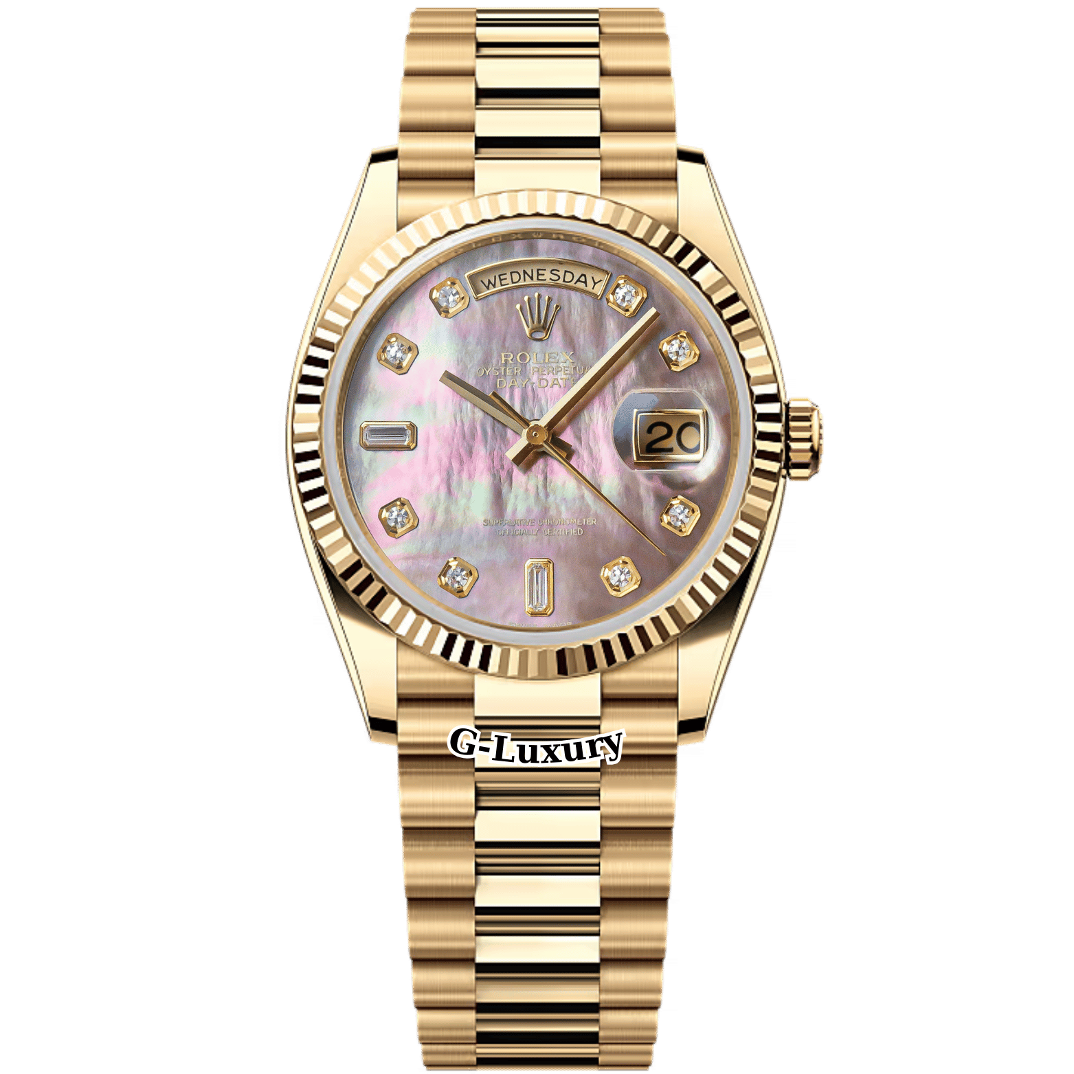 Rolex Day-Date 36mm Ref. 118238 - Mặt số khảm trai tím