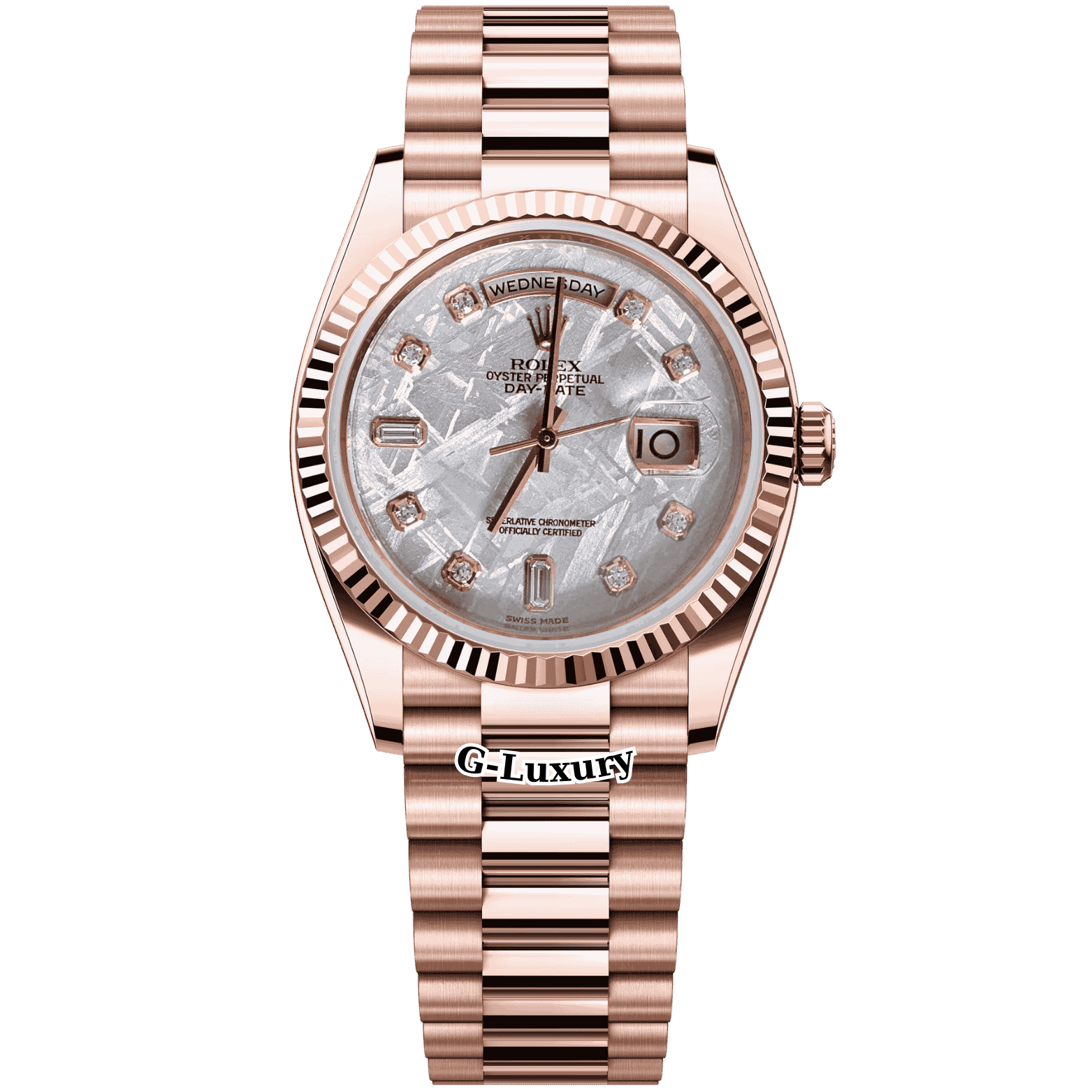 Rolex Oyster Perpetual Day-Date 36mm Mặt số thiên thạch - Ref 118235