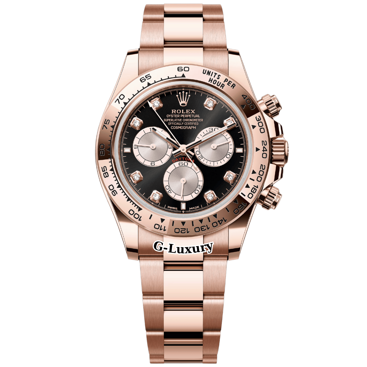 Rolex Oyster Perpetual Cosmograph Daytona Ref. 126505-0002 Everose Gold – Black Diamond Dial