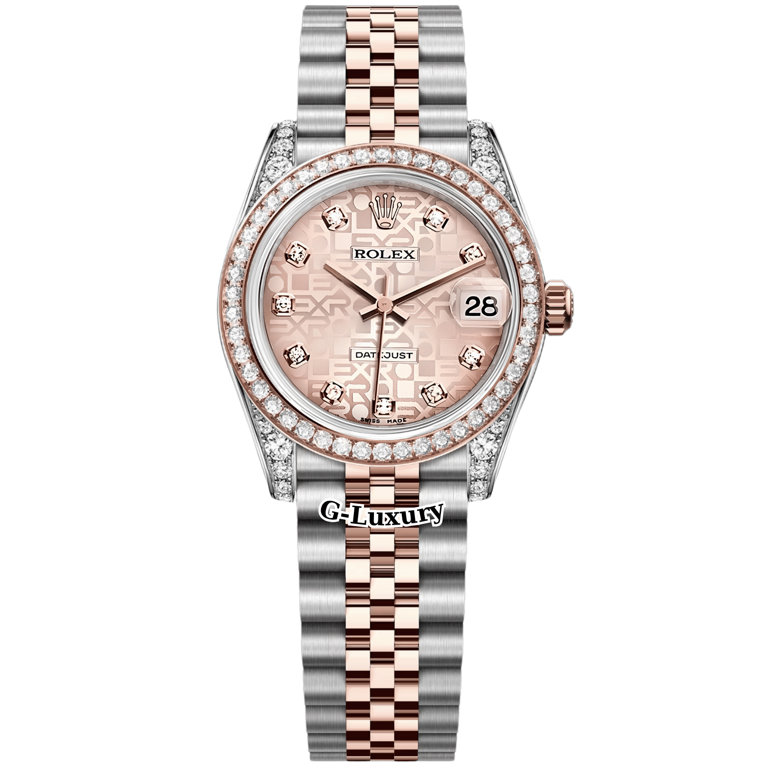 Rolex Oyster Perpetual datejust 178271 Vi tính hồng 31mm – Pink Computer Dial Diamond Bezel