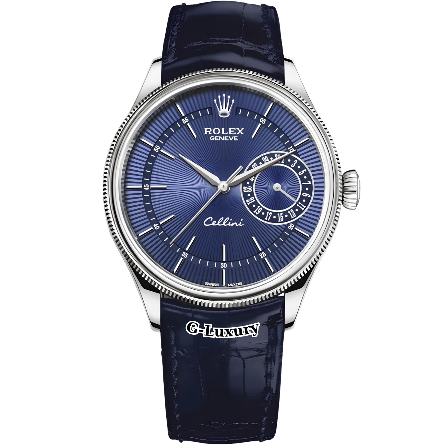 Rolex Cellini Date 39mm Ref. 50519 – Blue Guilloché Dial