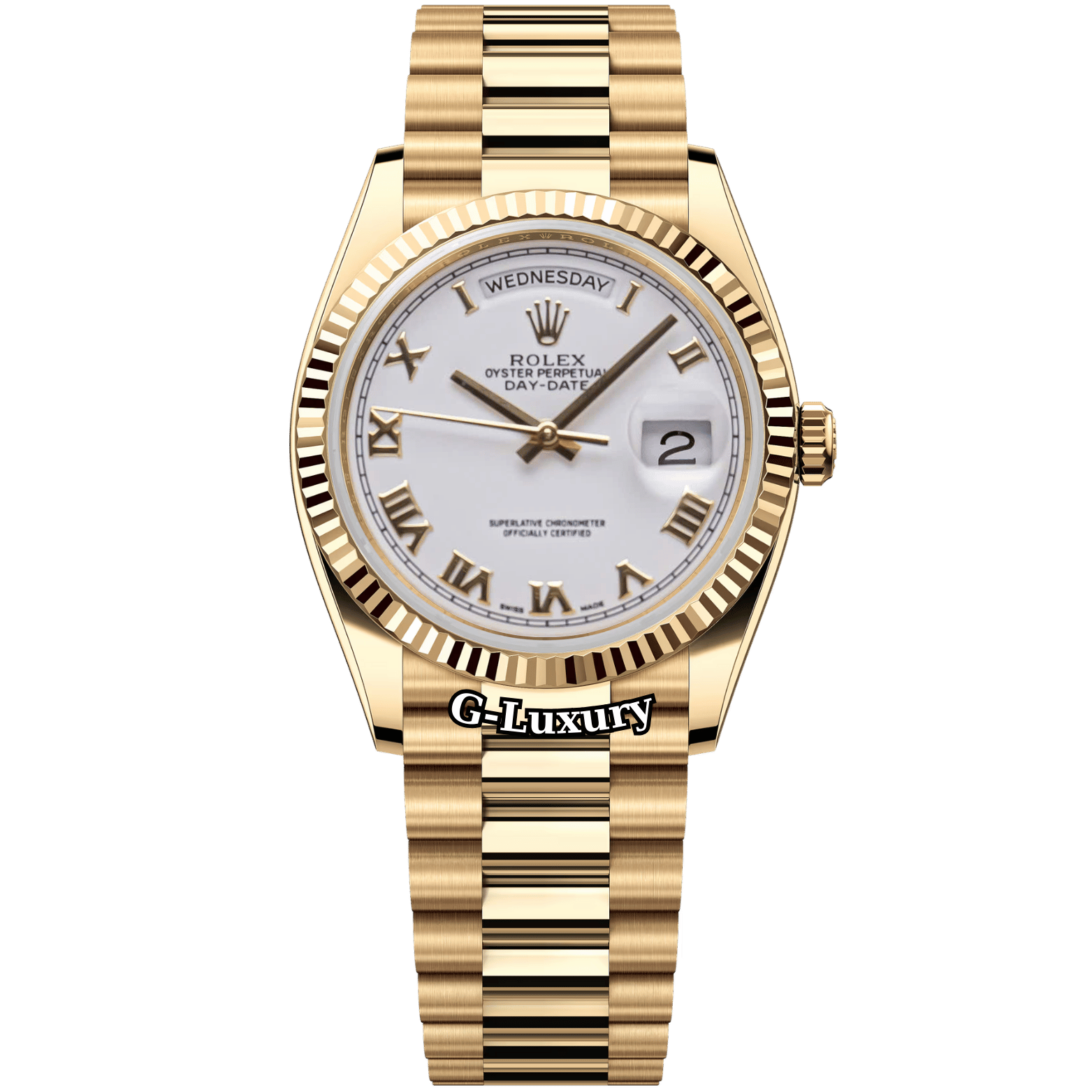 Rolex Oyster Perpetual Day-Date 36mm 118238 White Dial