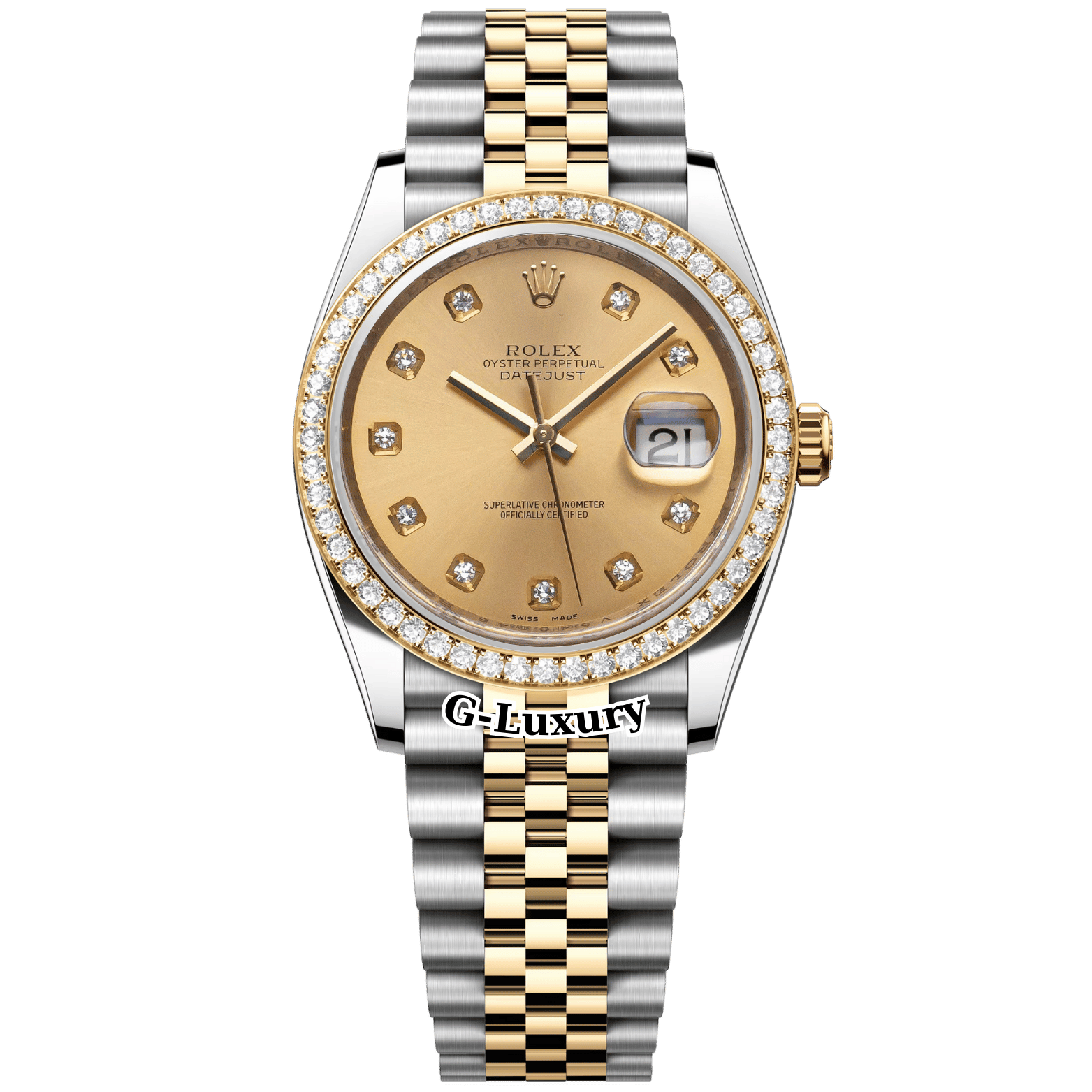 Rolex Oyster Perpetual Datejust 36mm – Ref. 116233 Champagne Dial (Vành Kim Cương Độ)