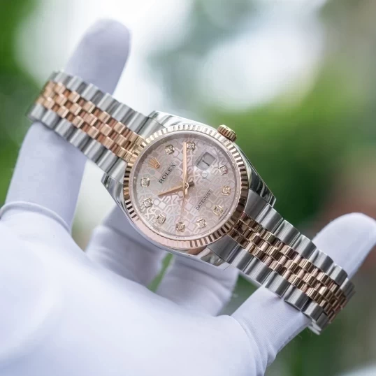 Rolex Oyster Perpetual Datejust 36mm 116231 Demi Vi tính hồng