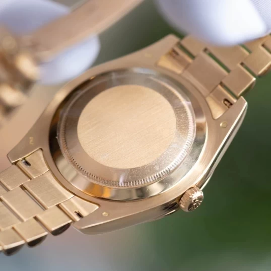 Rolex Oyster Perpetual Day-Date II 128238 41mm 18k Gold Champagne Diamond Dial Presidential
