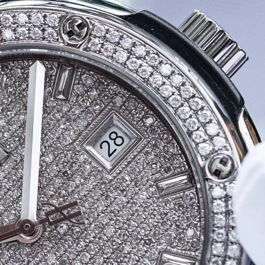 Hublot Classic Fusion Titanium 42mm 542.NX.2611.LR Custom Full Diamonds Pave