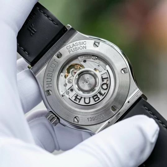 Hublot Classic Fusion Titanium 42mm 542.NX.2611.LR Custom Full Diamonds Pave