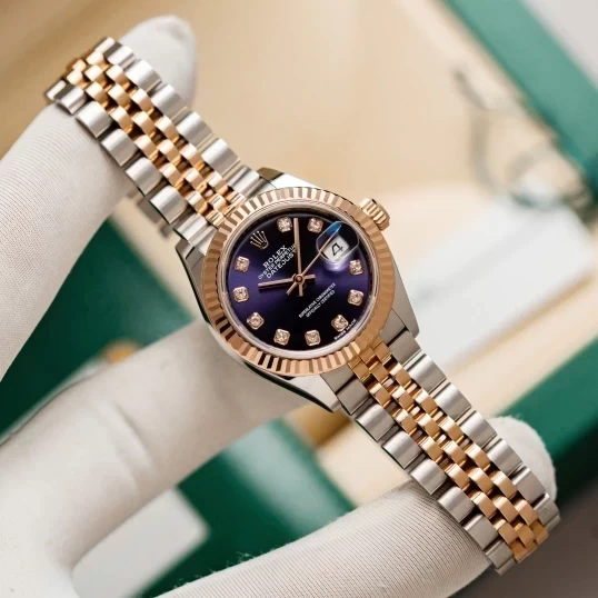 Rolex Oyster Perpetual Lady-Datejust 28mm Aubergine Dial 279171
