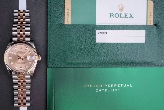 Rolex Oyster Perpetual Lady-Datejust 278271 Mặt số màu hoa hồng