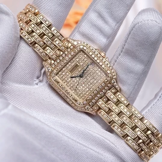 Cartier Panthere Quartz Diamond Ladies Watch Item