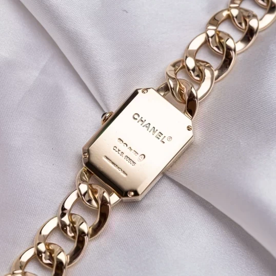 Chanel Première H3259 Black Dial Ladies Watch Size 28mm x 20mm