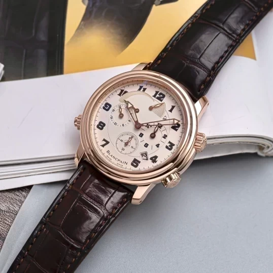 Blancpain Léman Réveil Alarm GMT 18k Rose Gold 40mm 2041-3642M-53B
