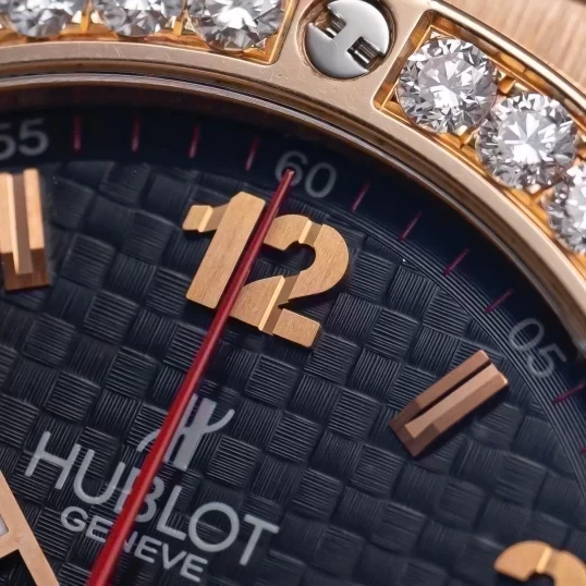Hublot Big Bang Gold Ceramic 41mm 341.PB.131.RX Custom Bezel Diamonds