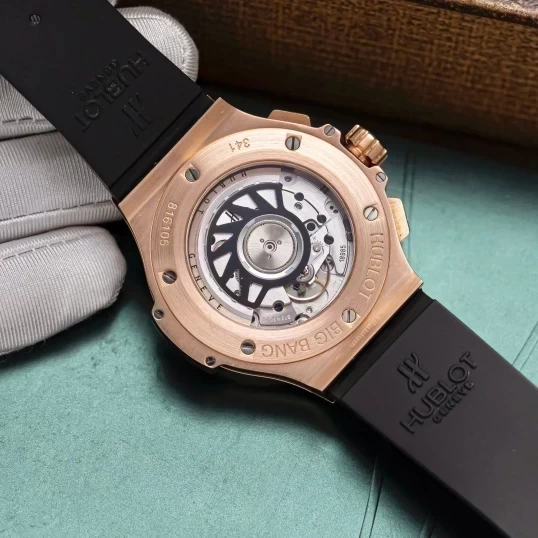 Hublot Big Bang Gold Ceramic 41mm 341.PB.131.RX Custom Bezel Diamonds