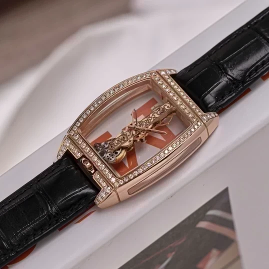 Corum Golden Bridge Classic Rose Gold Full Diamonds 05.0083/B
