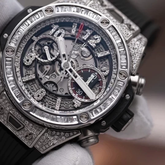 Hublot Big Bang Unico 42mm 441.NX.1170.RX Custom full kim cương thiên nhiên