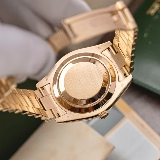 Rolex Oyster Perpetual Day-Date 41mm 218238 Champagne Diamonds Dial